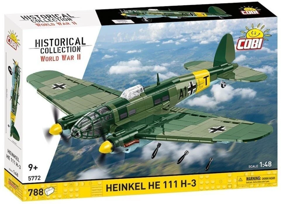 Cobi Klocki „Heinkel he 111 h-3“ 788 dalių statybiniai kaladėlės