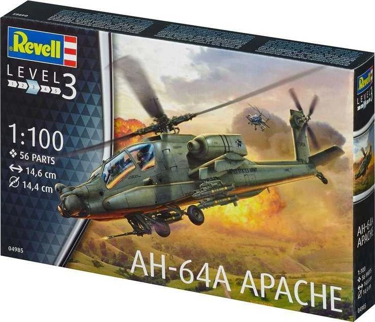 Revell sraigtasparnis 1:100 04985 AH-64A Apache – REV-04985