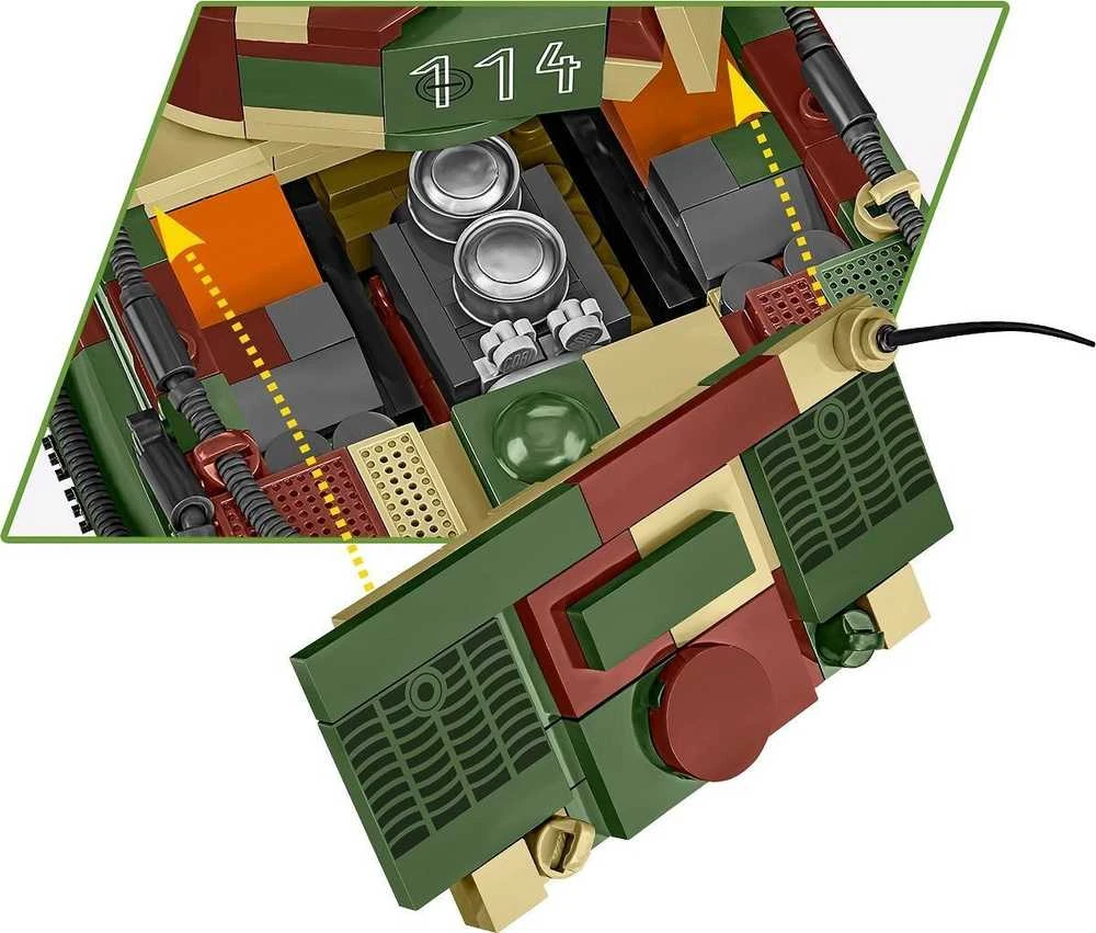 Cobi Klocki Pz.kpfw blokuoja vi tiger ausf. e 870 blokų
