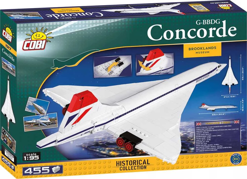 Cobi HC 1917 Concorde G-BBDG 1:95 455 kl.