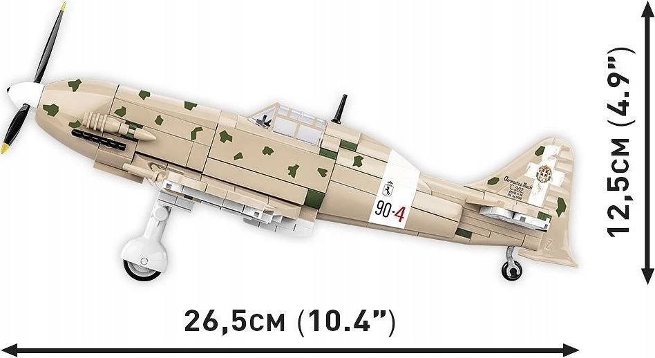 Maketas - COBI - Macchi C.202 'Folgore' - 576 dalys - Plastikas - Renkama pačiam