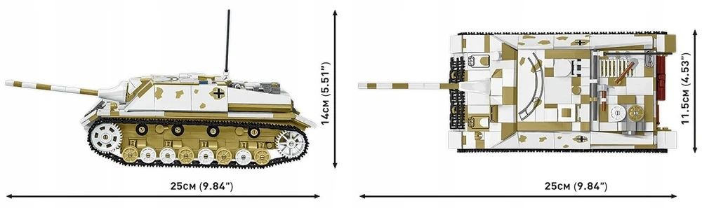 Cobi Klocki Jagdpanzer IV/70 (V) (Sd.Kfz.162/1) 1024 vnt.