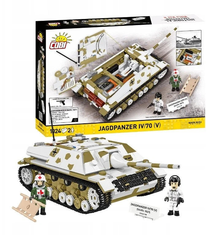 Cobi Klocki Jagdpanzer IV/70 (V) (Sd.Kfz.162/1) 1024 vnt.