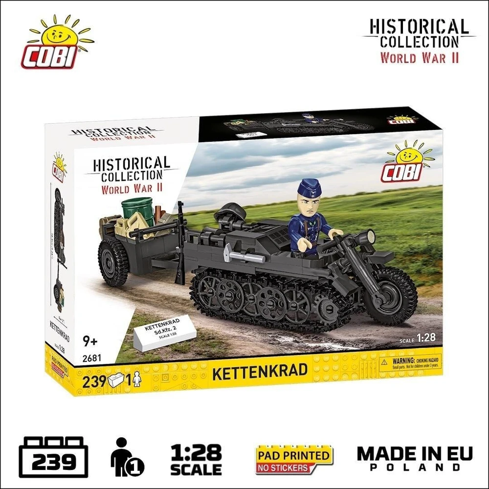 Cobi Žaislinis modelis Kettenkrad / Sd.Kfz. 2, 239 blokai, 1:28