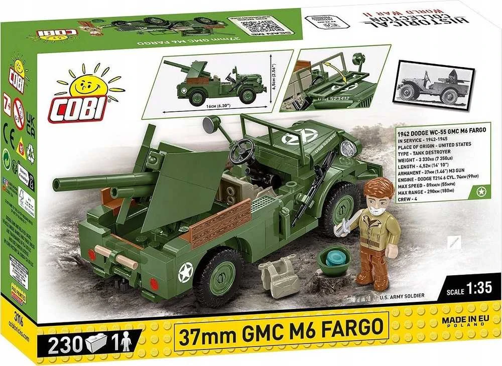 Maketas - COBI - GMC M6 FARGO - Plastikas - Interjeras - Vaikams/Mišrus