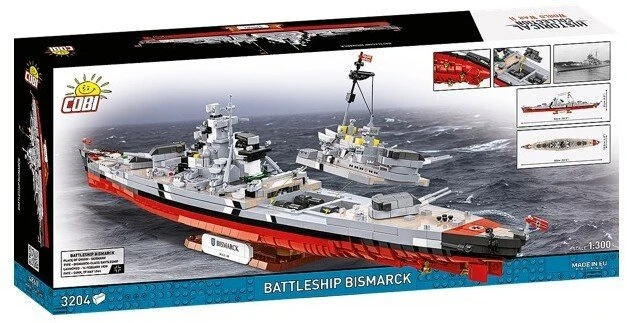 Cobi Klocki Karo laivas „Bismarck 3204“ kaladėlės