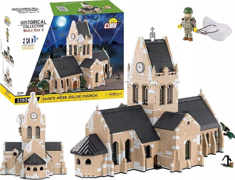 Cobi Bažnyčios blokai Sainte-mere-eglise