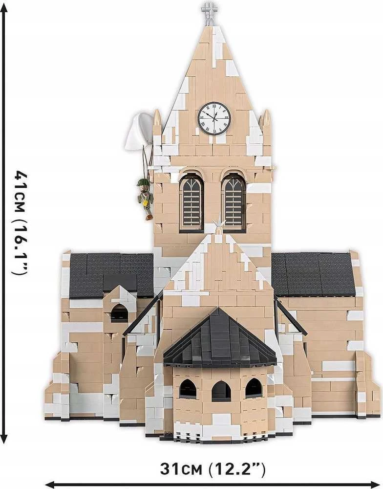 Cobi Bažnyčios blokai Sainte-mere-eglise