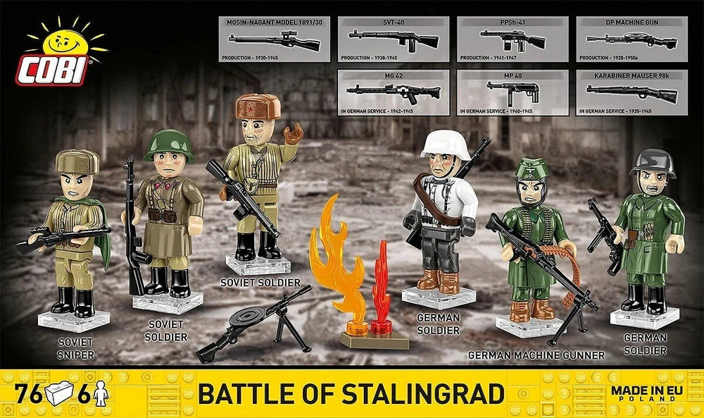 Cobi Klocki Stalingrado mūšis blokuoja 76 blokus