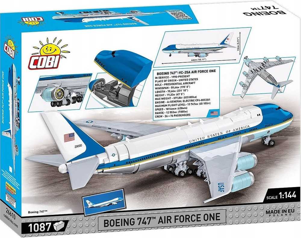 Cobi Klocki Boeing 747 Air Force One
