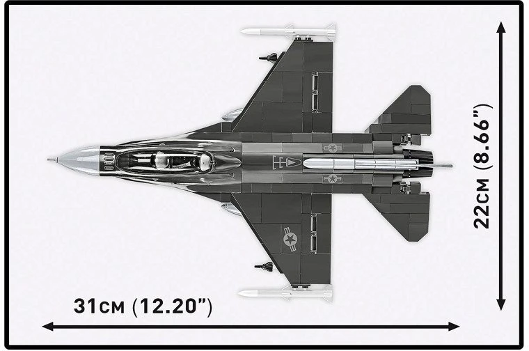 Cobi Klocki F-16d kovos sakalo blokai 436 vienetai
