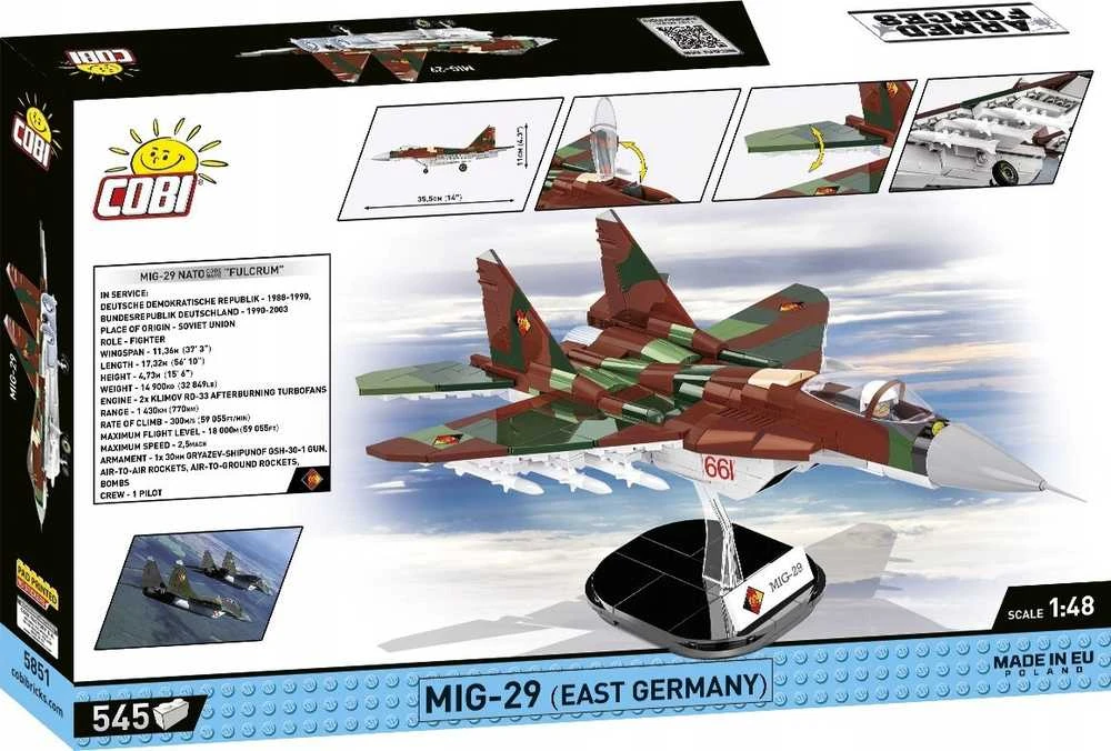 Cobi Klocki Ginkluotųjų pajėgų Mig-29 blokai (Rytų Vokietija)