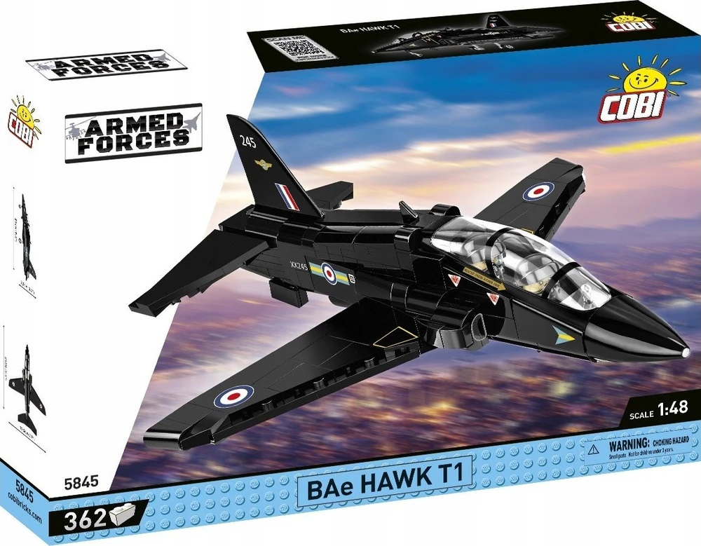 Cobi Klocki ginkluotųjų pajėgų BAe Hawk T1 362 blokai