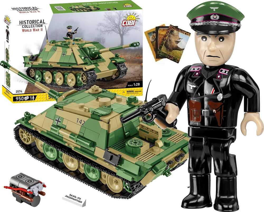 Cobi Klocki Historical Collection WWII Sd.Kfz.173 Jagdpanther 950 klocki