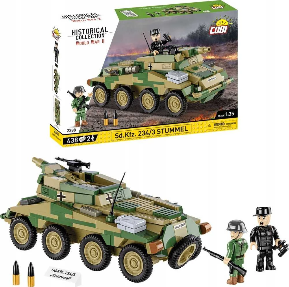 Cobi Klocki istorinė kolekcija Sd.Kfz. 234/3 stuburo