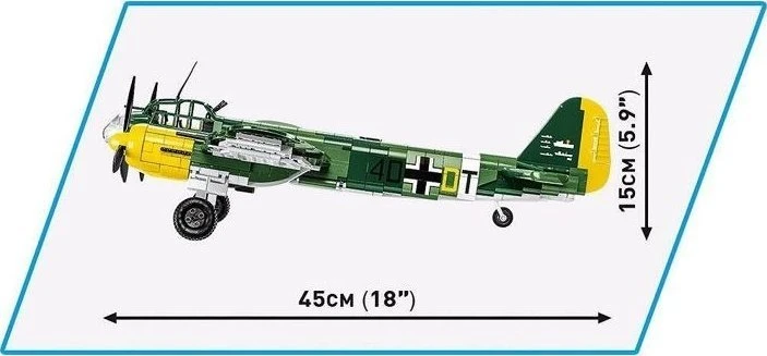 Cobi Klocki Junkers Ju-88 konstravimo kaladėlės, 1160 detalių