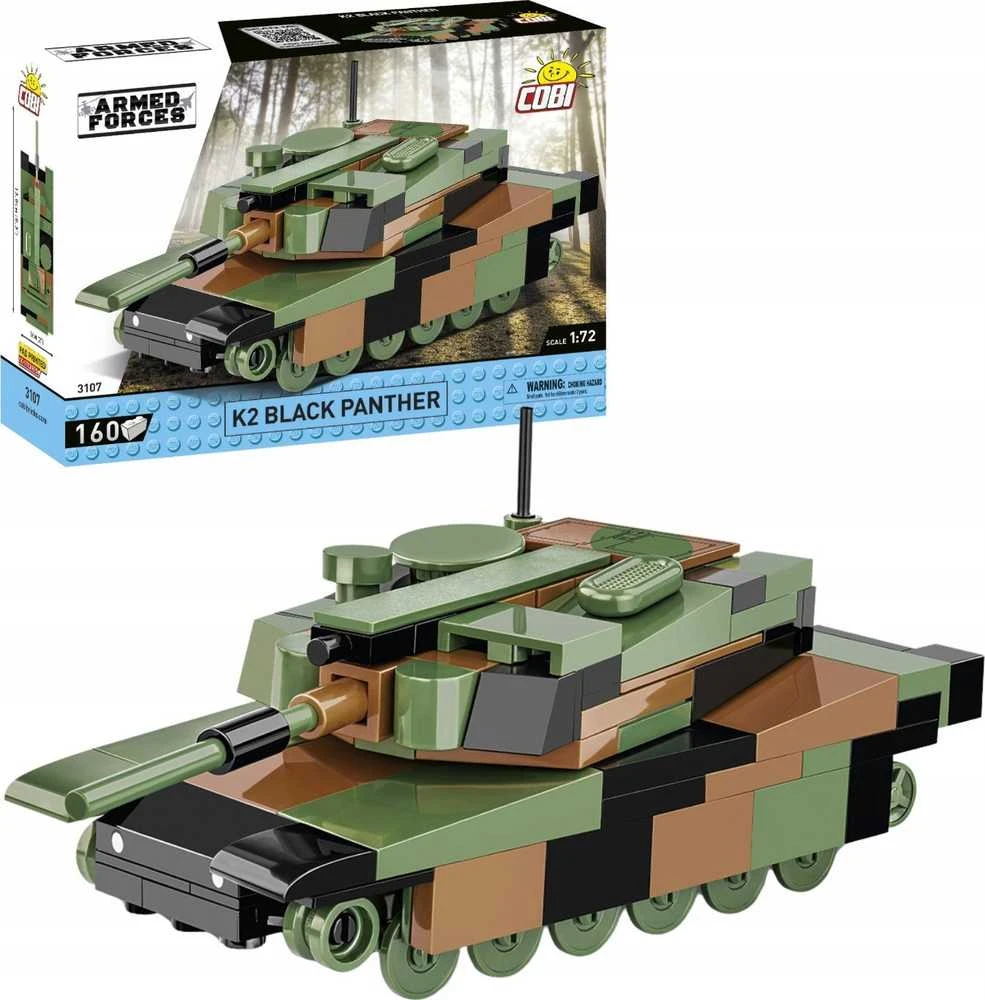 Cobi Klocki K2 Juodas PANTHER 160 dalys