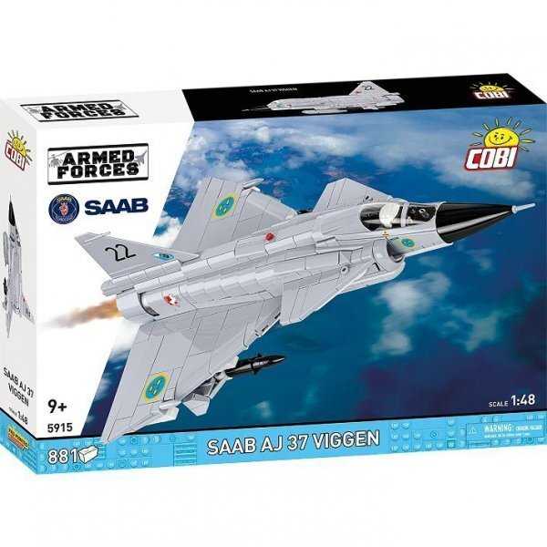 Cobi Klocki Saab aj 37 viggen blokeliai 881 vnt