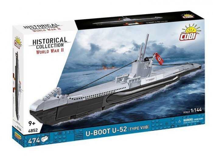 Cobi Klocki Povandeninio laivo U-52 konstrukciniai kaladėlės, 474 dalys