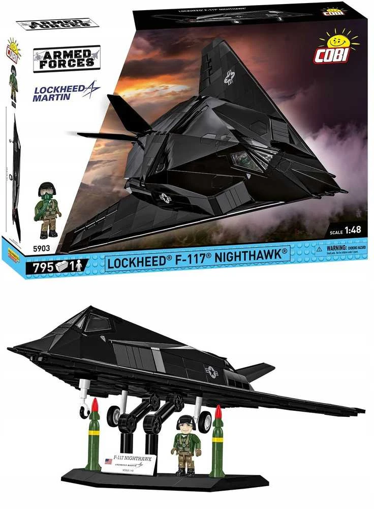 Cobi „Lockheed F-117 Nighthawk 795“ blokai