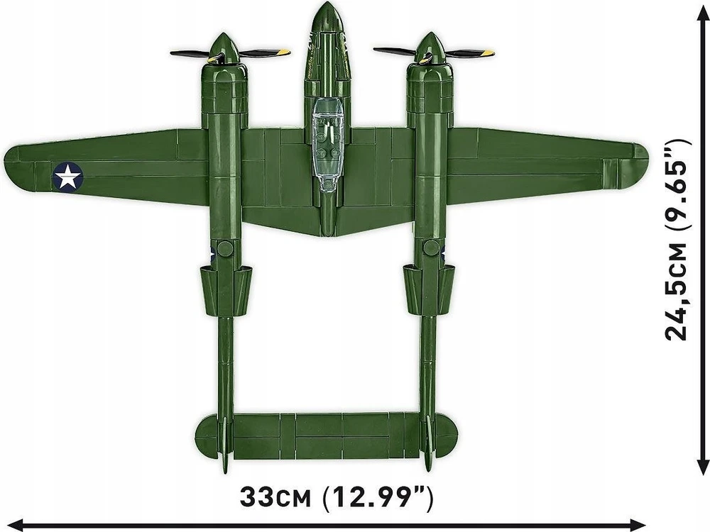 Klocki Lockheed P-38 Lightning 332 klocki