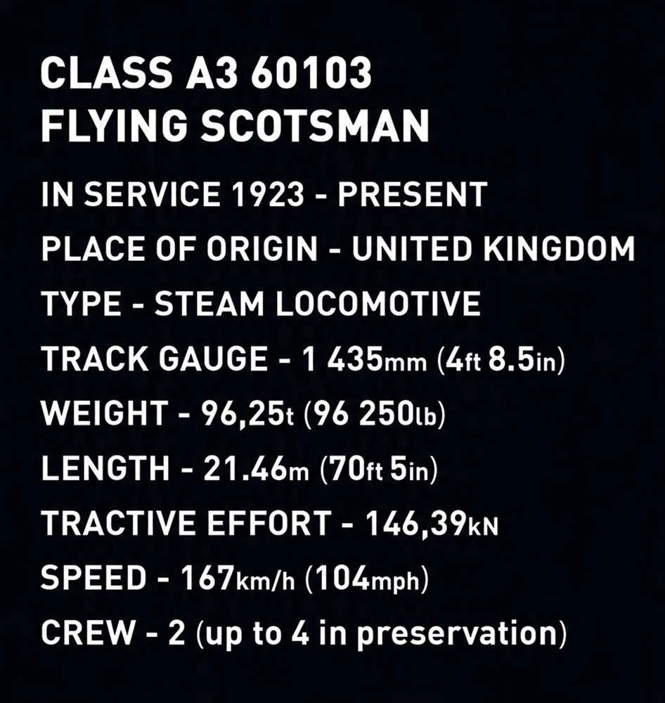 Cobi „Flying Scotsman BSL“ lokomotyvų blokai