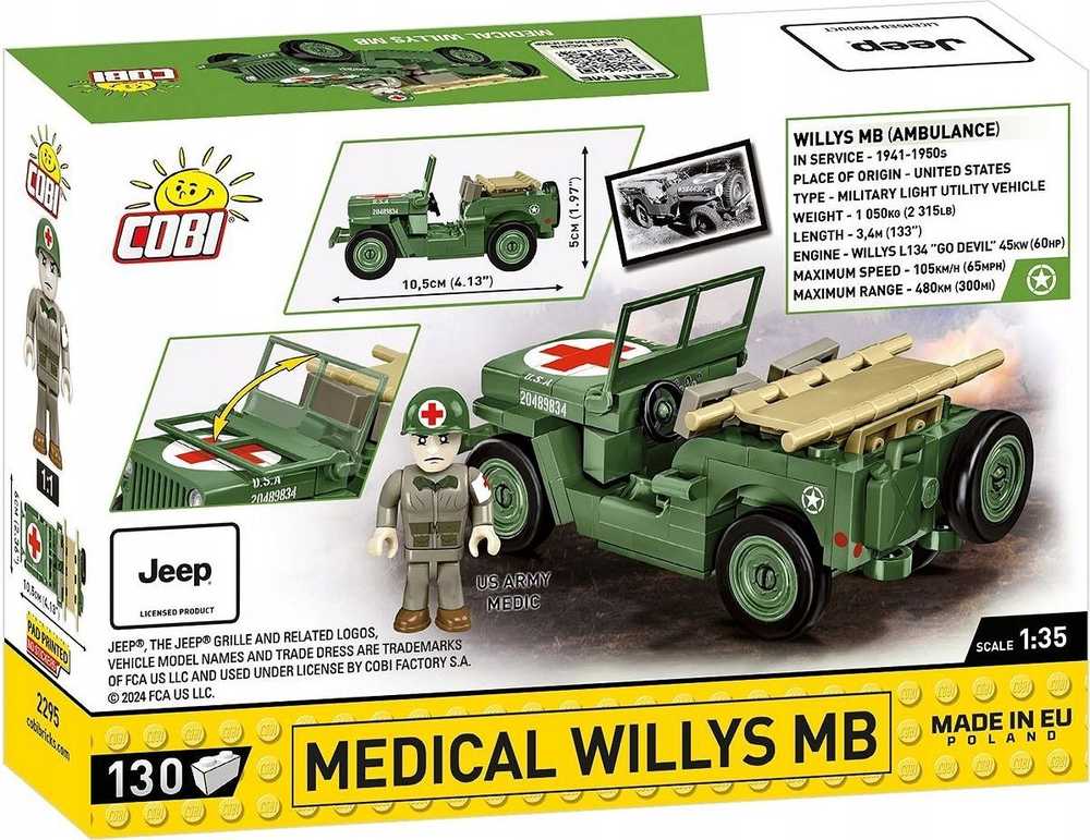 Cobi Klocki Medical Willys MB