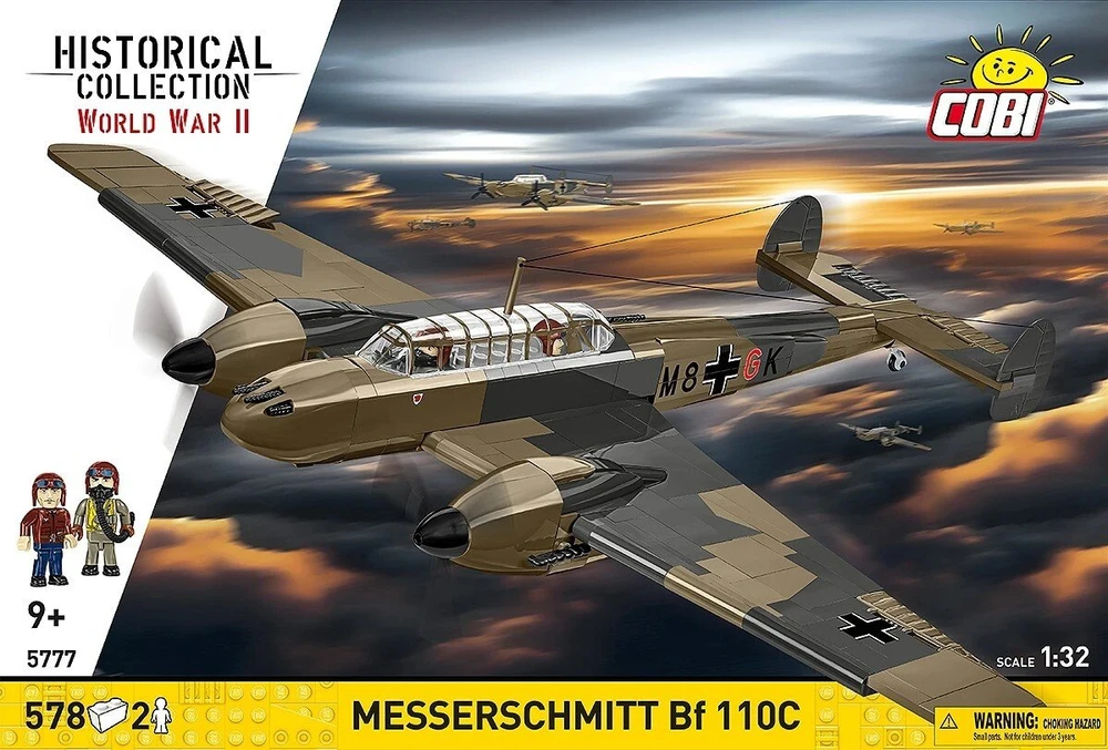 Cobi Kaladėlių rinkinys Messerschmitt Bf 110C 1:32 modeliui
