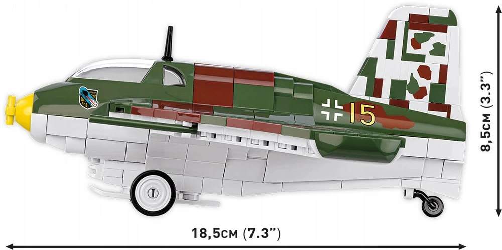 Cobi Klocki Messerschmitt Me 163B Komet 543 dalys