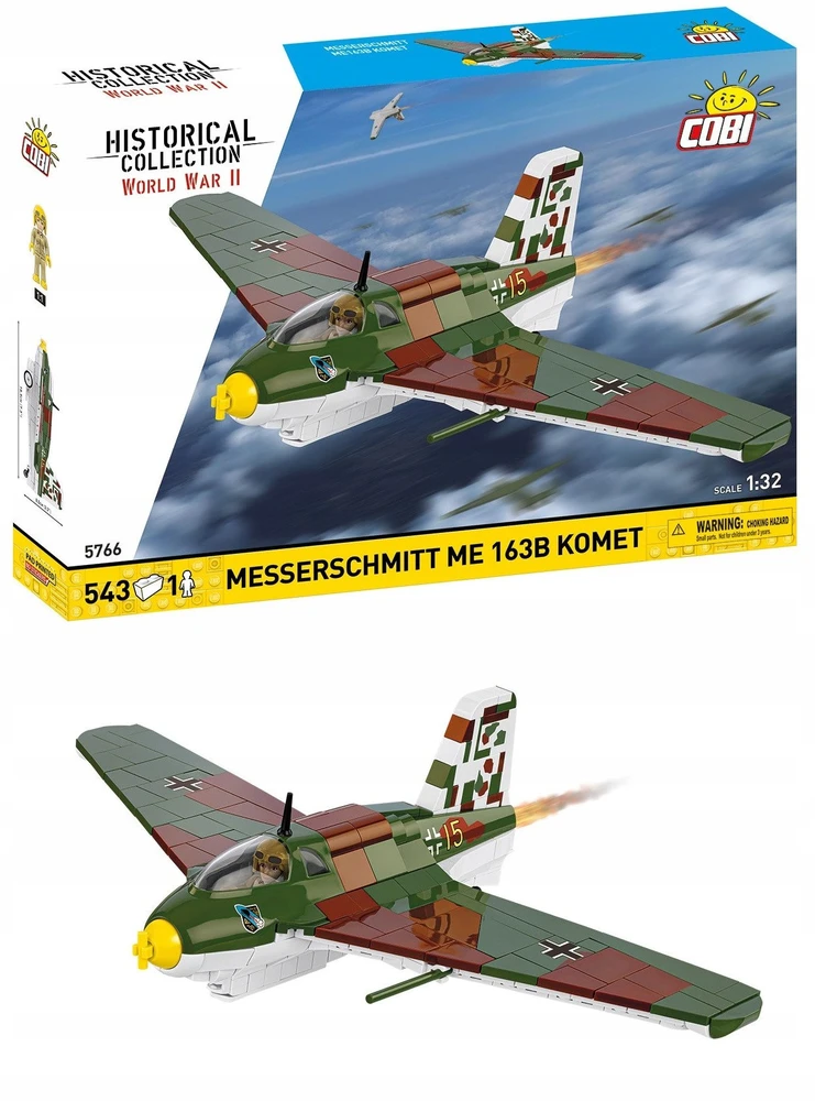 Cobi Klocki Messerschmitt Me 163B Komet 543 dalys