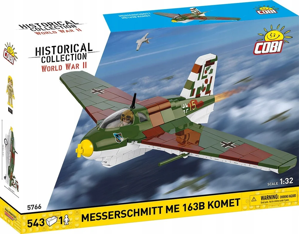 Cobi Klocki Messerschmitt Me 163B Komet 543 dalys