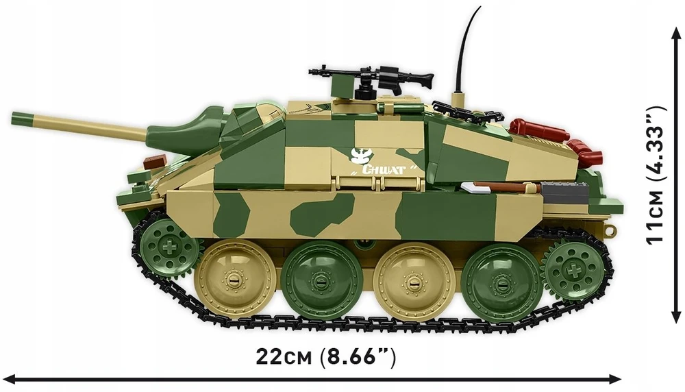 Cobi „Jagdpanzer 38(t) Chwat“ – 731 kaladėlių konstruktorius