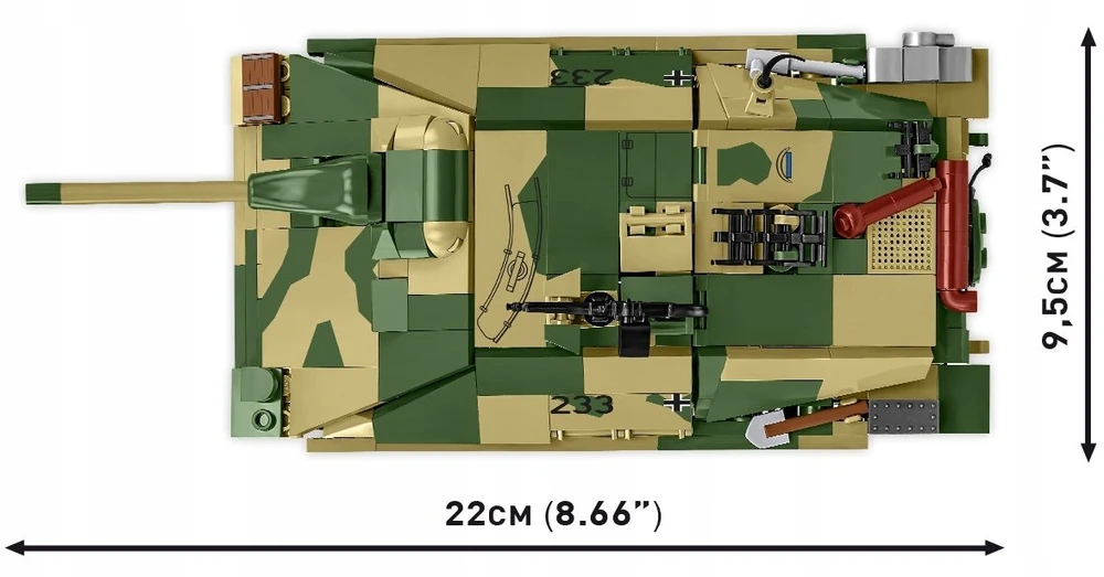 Cobi „Jagdpanzer 38(t) Chwat“ – 731 kaladėlių konstruktorius