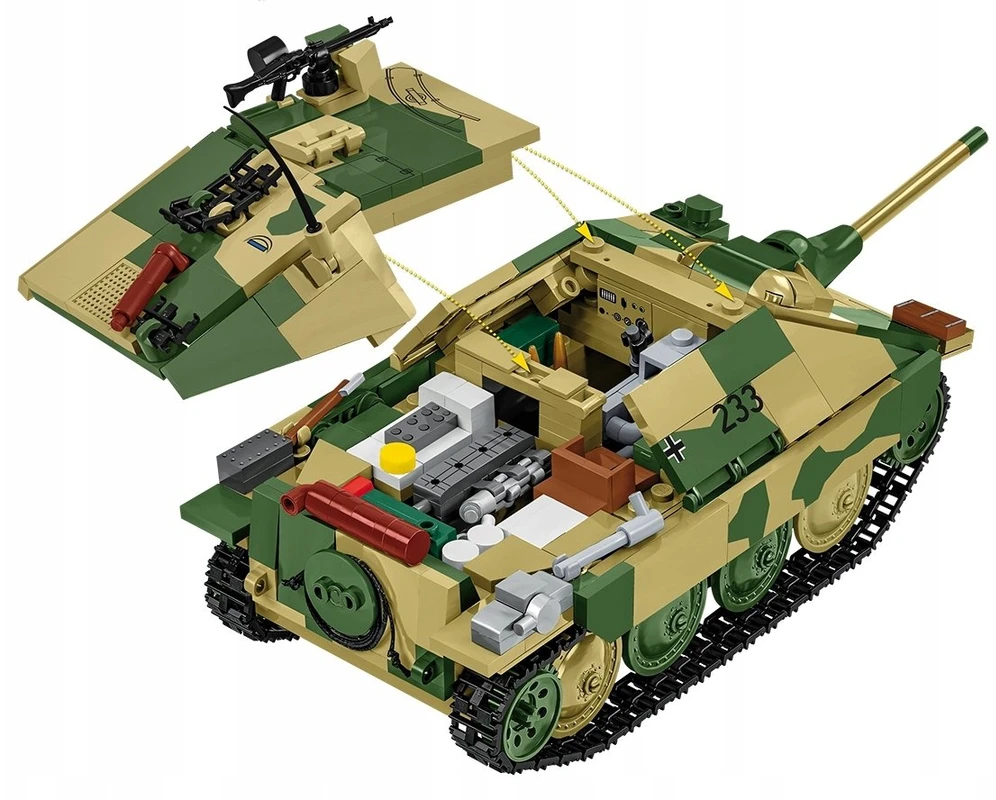 Cobi „Jagdpanzer 38(t) Chwat“ – 731 kaladėlių konstruktorius