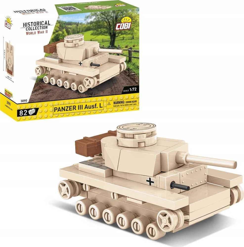 COBI HC Antrojo pasaulinio karo Panzer III tankas 82kl 3090