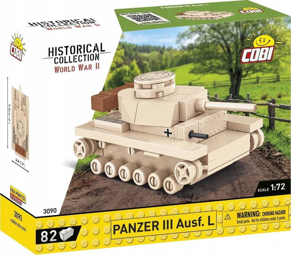 COBI HC Antrojo pasaulinio karo Panzer III tankas 82kl 3090