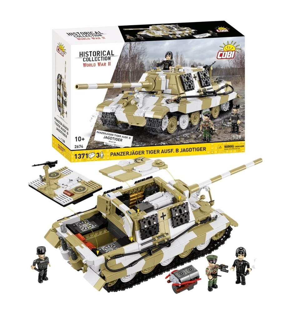 Cobi Klocki panzerjager tiger ausf.b 1371 elementy
