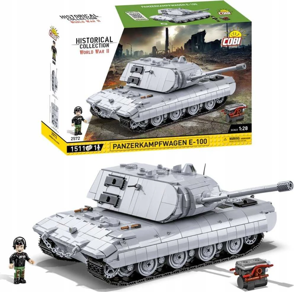 COBI - Konstruktorius Panzerkampfwagen E-100, 1/28, 2572