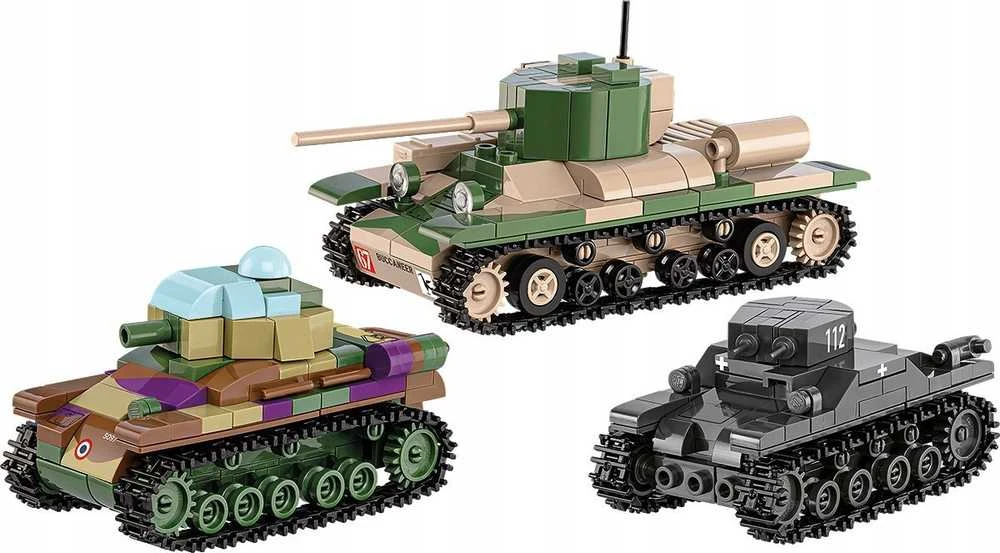 Cobi Klocki Renault R35 - Valentine IX - Panzer I