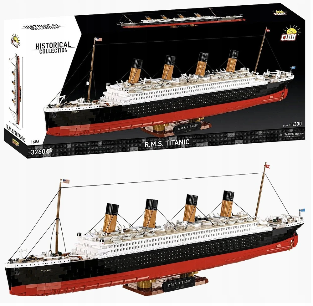 COBI RMS Titanic laivo konstruktorius 1:300, 91 cm, 9+