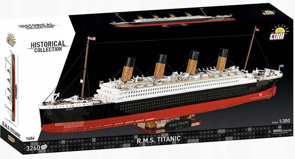 COBI RMS Titanic laivo konstruktorius 1:300, 91 cm, 9+