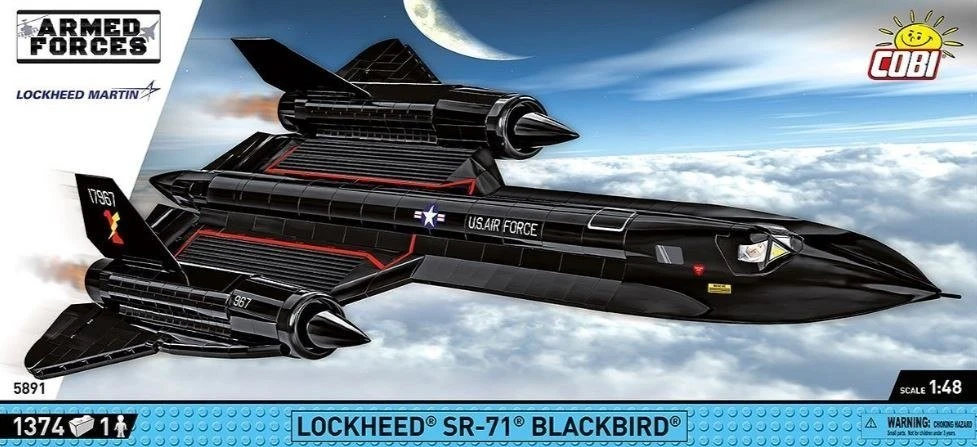 Klocki „Lockheed SR-71“ lėktuvo blokai – 1374 vnt.