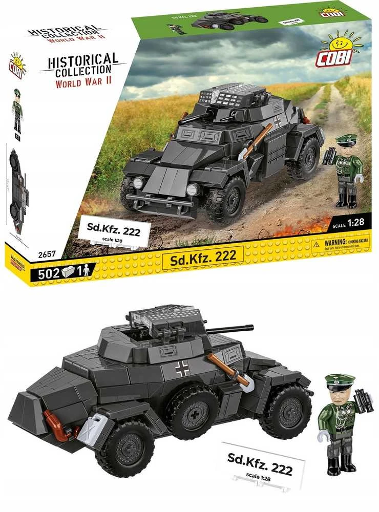 Cobi Sd.Kfz. 222 modelio konstravimo rinkinys