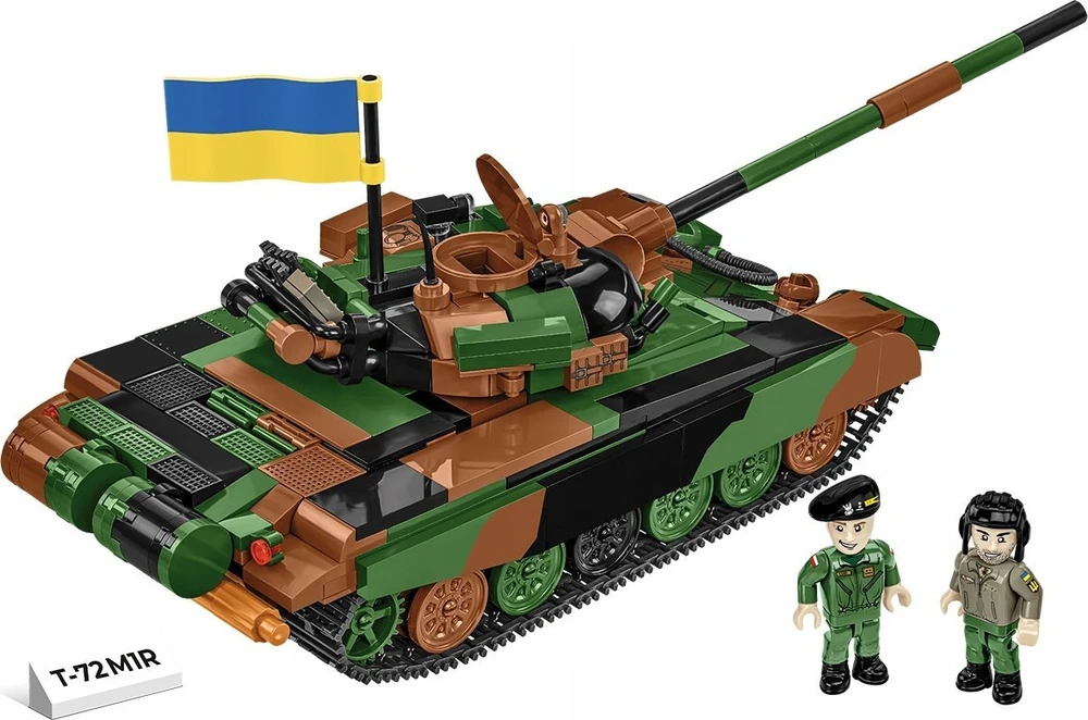 Klocki COBI 2624 Ginkluotųjų pajėgų T-72M1R tankas (PL/UA) 724 blokai