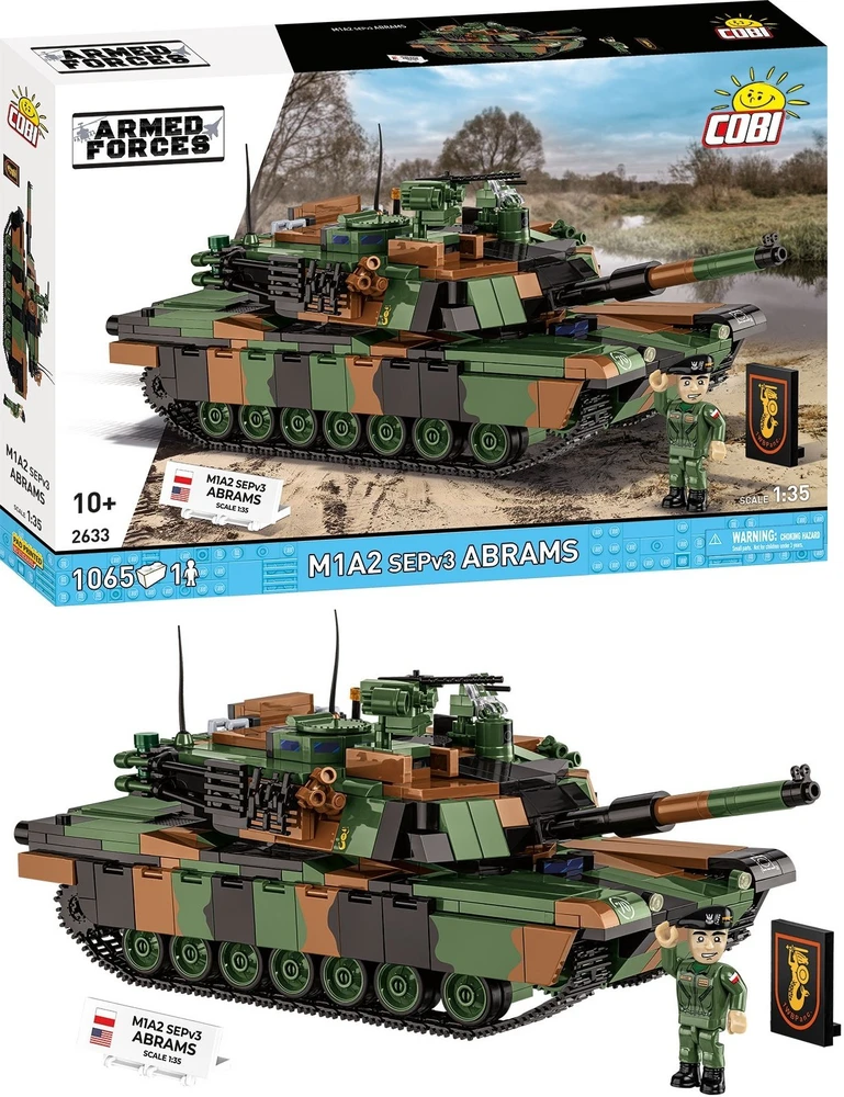 Cobi Klocki M1a2 sepv3 abrams plytos 1065 plytos