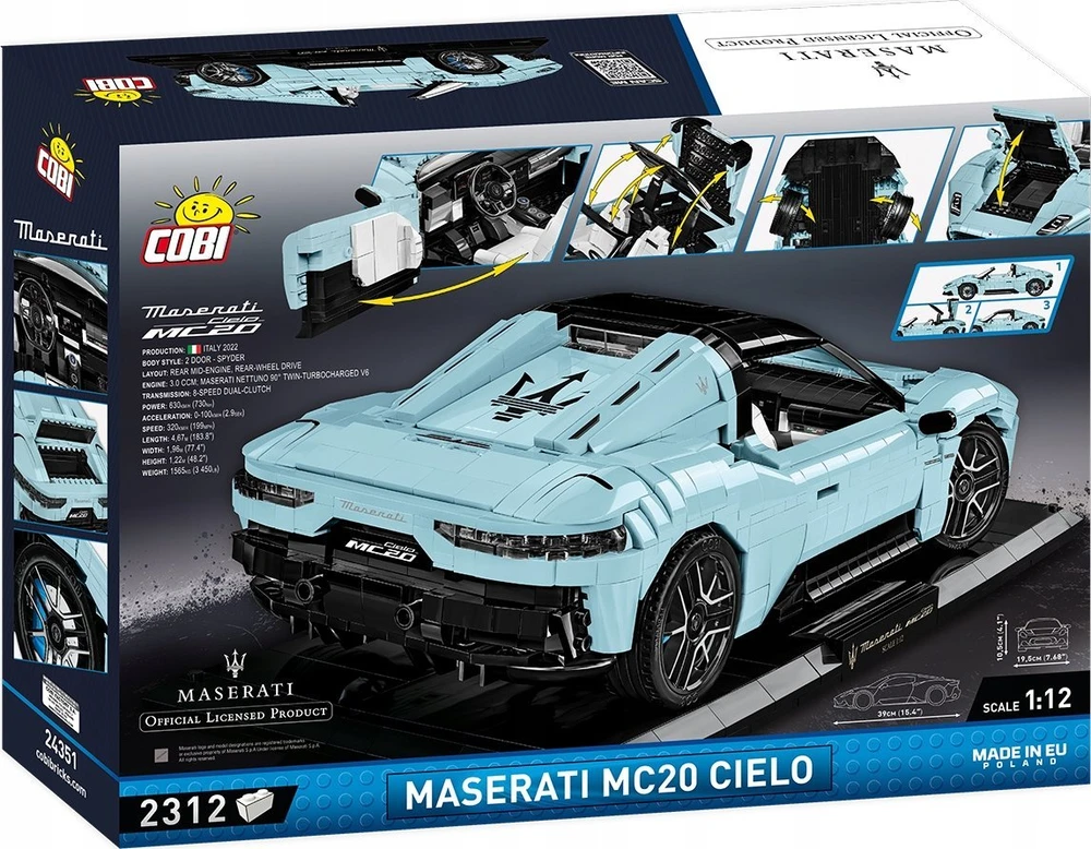 „Cobi Maserati MC20 Cielo“ – verslo klasės leidimas