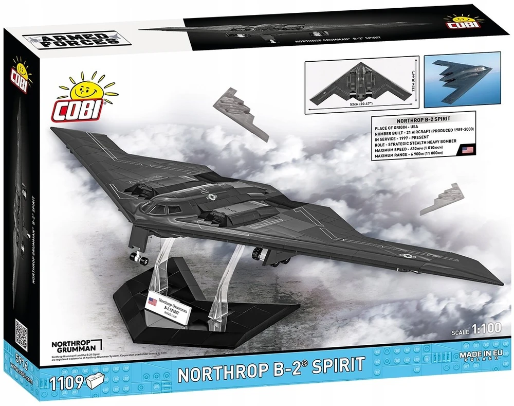 Cobi Klocki Northrop B-2 Spirit 1109 klocków