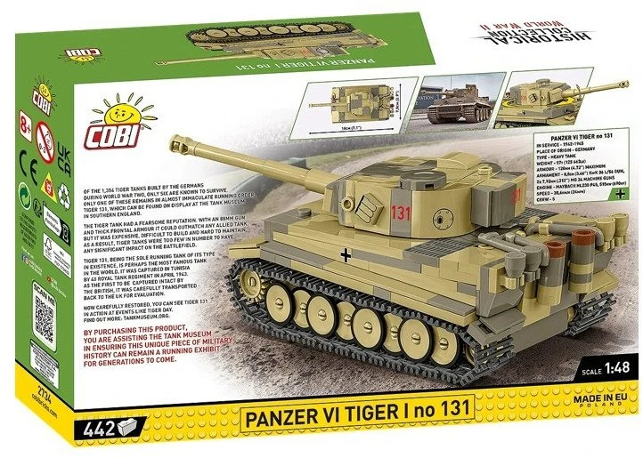 Cobi ISTORINĖ KOLEKCIJA PANZER VI TIGER I NR. 131