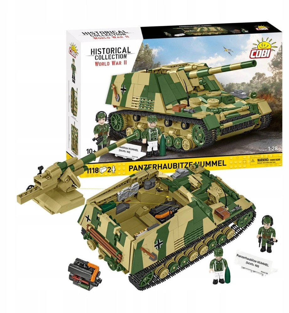 Cobi Klocki Panzehaubitze hummel blokeliai 1118 blokelių