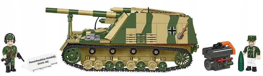 Cobi Klocki Panzehaubitze hummel blokeliai 1118 blokelių